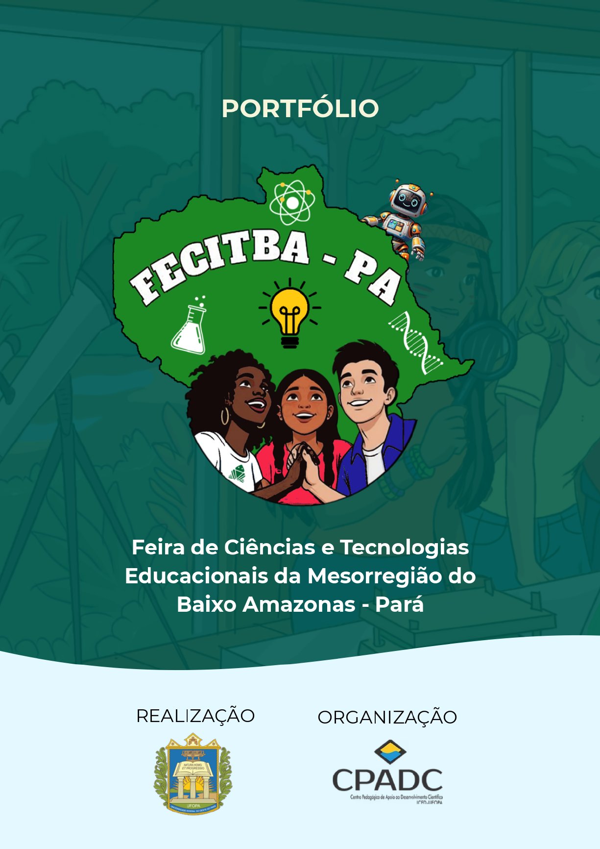 Prévia do Portfólio institucional da FECITBA-PA.